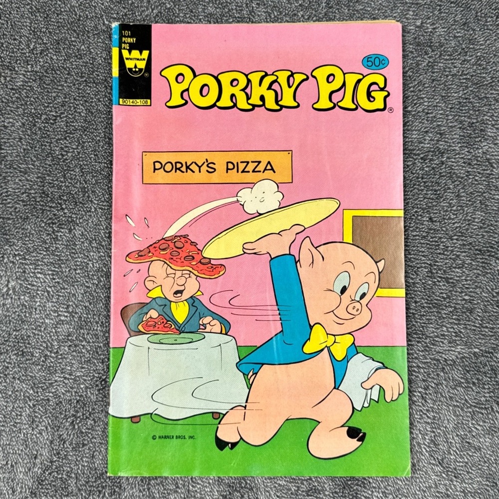 Vintage Porky Pig 101 Whitman Comics 1980 Looney Tunes Porky's‎ Pizza Bronze Age